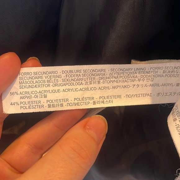 Zara Basic Goose Down Navy Winter Jacket - Picture 8 of 9